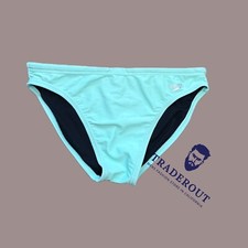 Speedo Men seafoam blue beach diving 2" swim Brief Swimwear size 32 34