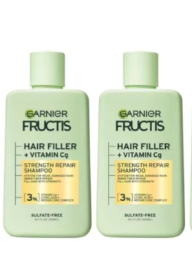 Lot Of 2 Garnier Fructis HAIR FILLER Strength Repair Shampoo  10.1 oz Free Ship!