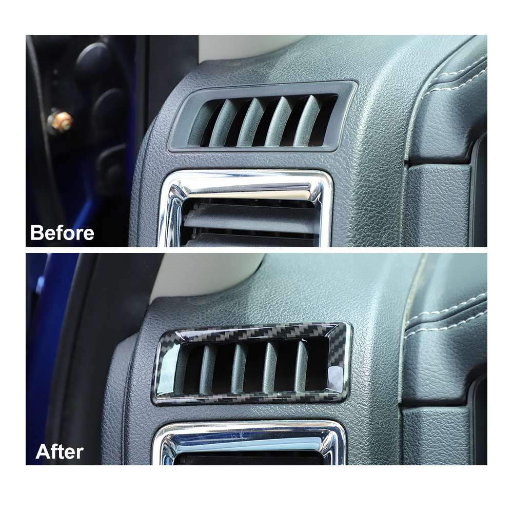 Carbon Fiber Dashboard Side Air Vent Ac Outlet Cover Trim Fo | Cuotas Sin Interés - Foto 4