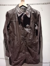 Centigrade Brown Leather Ladies Jacket Size L Express Shipping