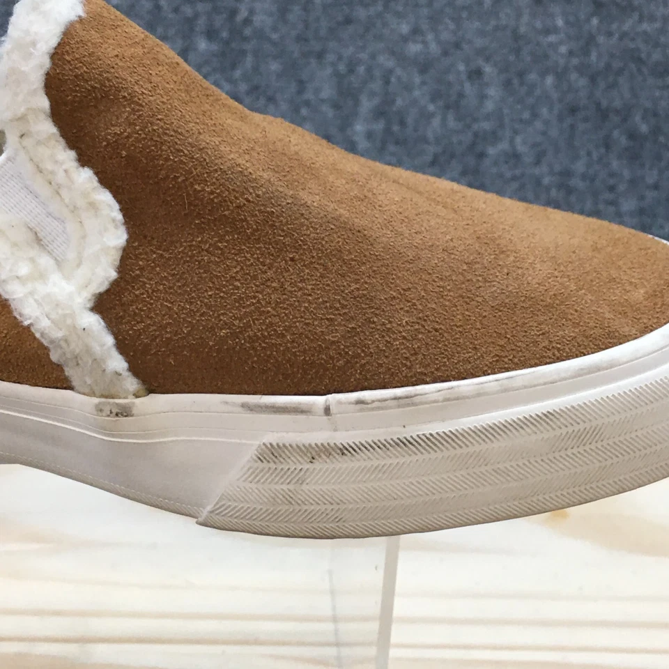 Zapatos Keds para mujer 9 dos pisos forrados sin cordones mocasines planos WH61507 marrón gamuza Foto 3 de 4