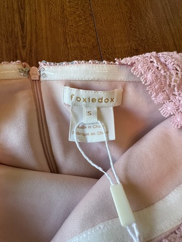 FOXIEDOX NEW Women's Clarinda Lace Cropped Blouse Shirt Top NWT Small - Picture 6 of 7