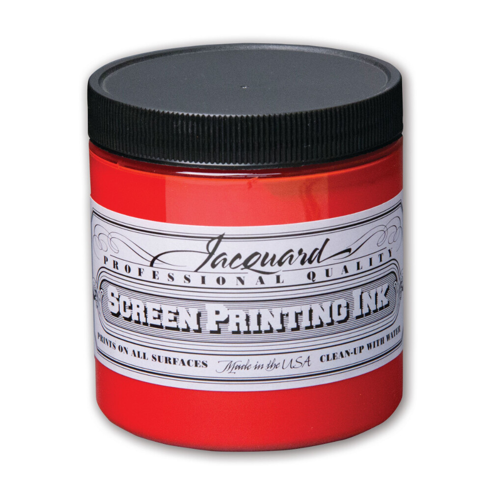 Professional Screen Printing Ink Jacquard Scarlet - Water Based 227 grams