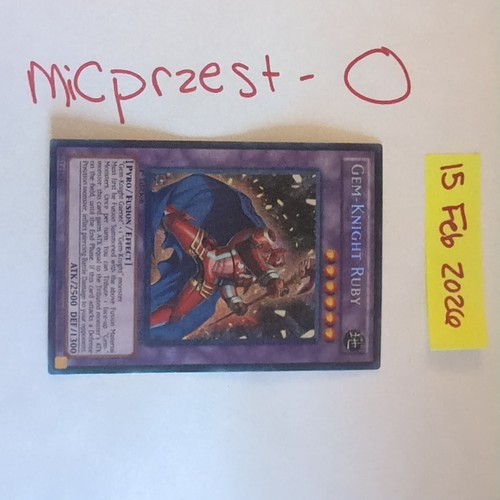 Gem-Knight Ruby HA05-EN019 YuGiOh Hidden Arsenal 5: Steelswarm Invasion card