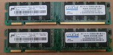 QTY: 2 - 256MB 512MB PC133 133MHz 168 Pin SDRAM Desktop - Micron/Crucial LoDen