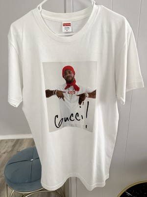 Supreme Gucci Mane Tee FW16 Rare Box Size Medium White Logo 100
