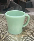 Fire King Jadeite Green Flat Bottom D Handle Mug Coffee Cup Oven Ware