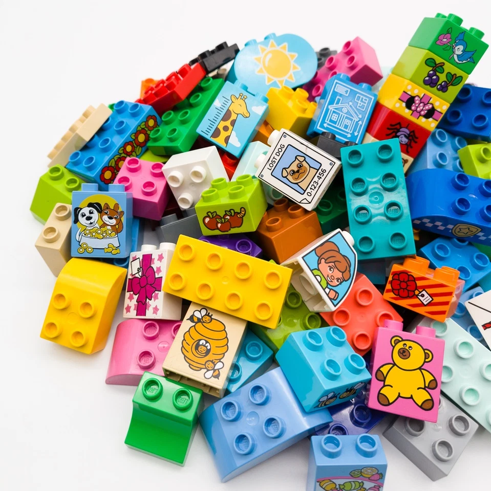 LEGO DUPLO Steine Set Grundbausteine Motivsteine Sondersteine 30 50 70 100 Teile - Bild 2 von 4