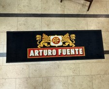 New Arturo Fuente Cigar Logo Runner Rug Mat Black Gold Red Vintage Style