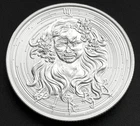 2010 Zombie Zodiacs Virgo Intaglio Mint 1 Troy oz .999 Silver Round