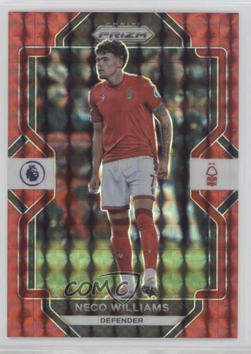 Neco Williams [Red Mosaic] #141 2022 Panini Prizm Premier League card
