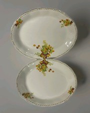 Art Deco Grindley Oval dishes Creampetal Bundara Tableware Vintage