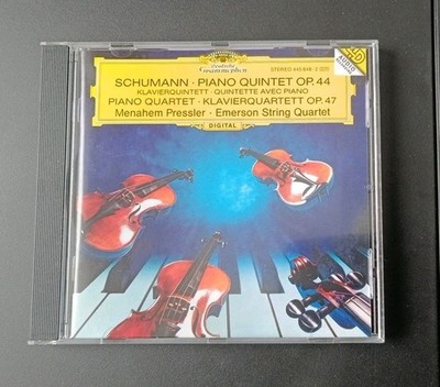 CD  SCHUMANN  PIANO QUINTET OP.44 47 Pressler Emerson String Quartet D. Gra 1995