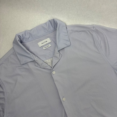 #ad #ad Porter amp; Ash Kinetic Stretch Shirt Men#x27;s L Short Sleeve Button Down Casual $24.99
