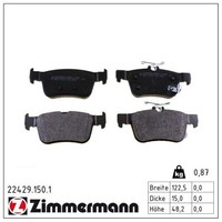 Zimmermann BremsbelÄGe Bremsbelagsatz Hinten Passend FüR Honda Civic 10