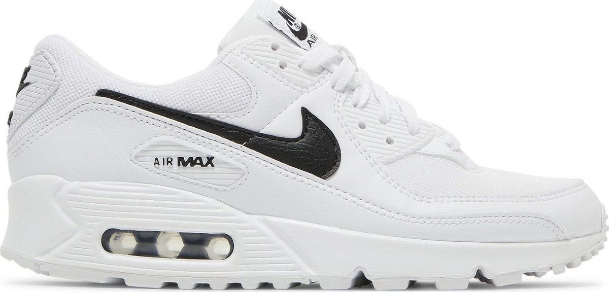 Size 8 - Nike Air Max 90 White Black W for sale online | eBay
