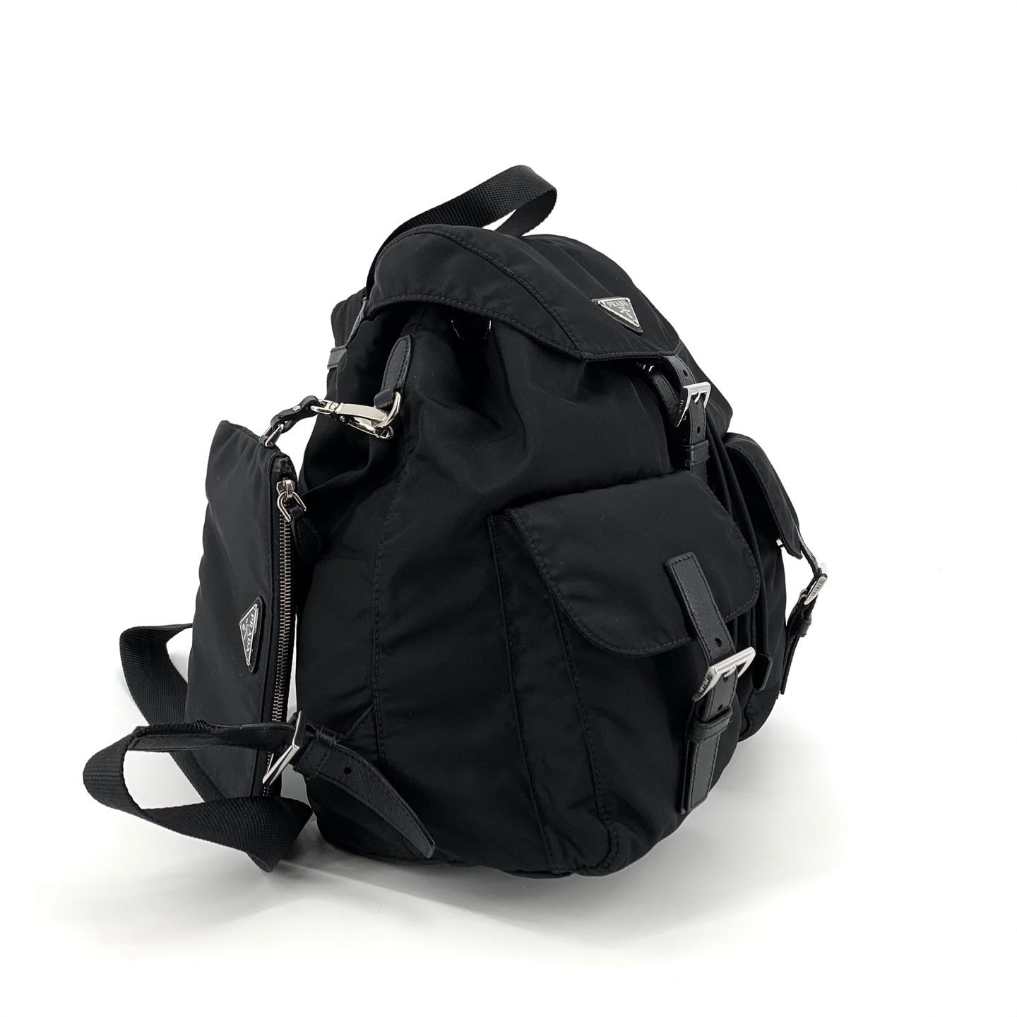 Prada Triangle Logo Re-Nylon Backpack Medium 1BZ811 152171995 thumbnail 4