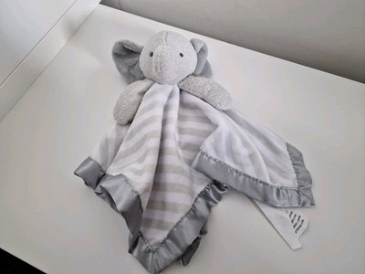 Cloud Island Elephant Comforter Grey Striped Soother Plush