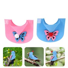 2 Pcs Christmas Parrot Cloak Bird Dress up Cape Clothes for Cockatiels