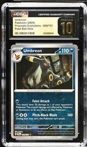 Umbreon 059/131 - Prismatic Evolutions: Poké Ball Holo CGC 10 PRISTINE