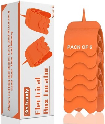 6 Pack Drywall Outlet Marker - No Measuring Needed Marking Tool for Electrica...