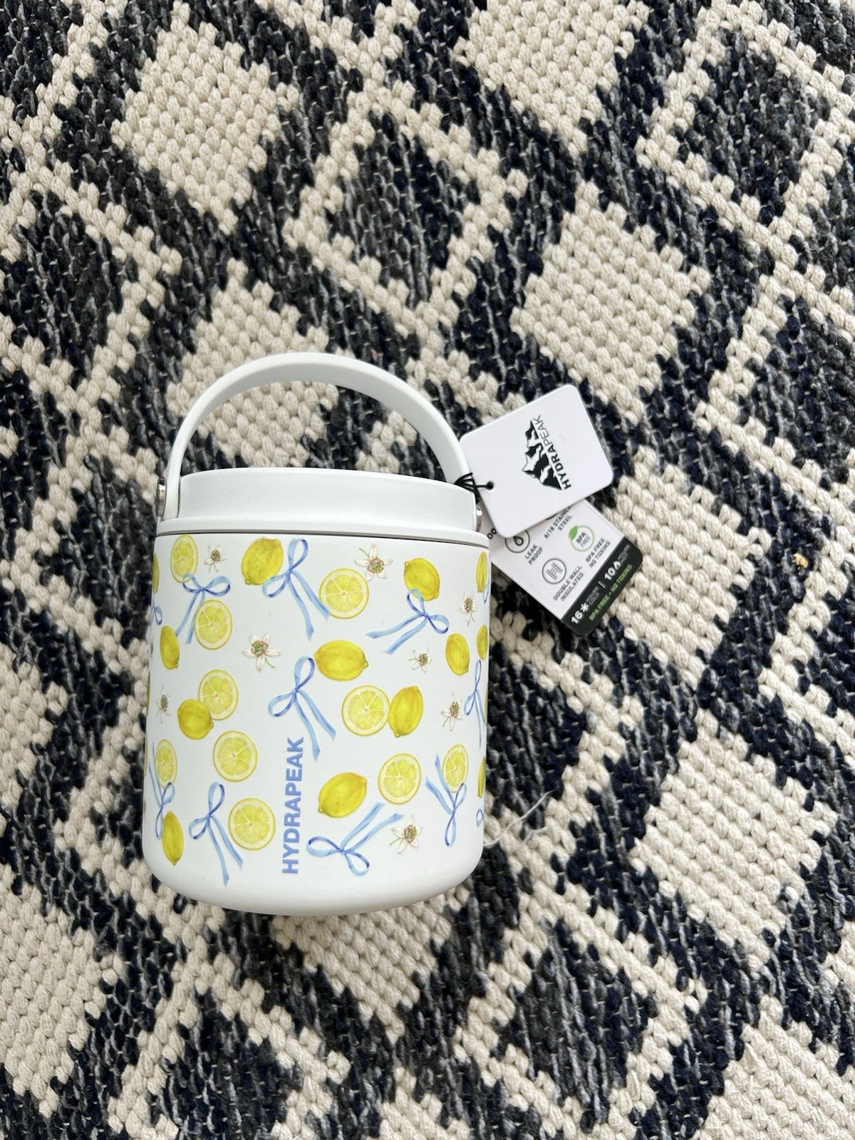 Hydrapeak Insulated Food Jar 25 oz - Lemons & Bows