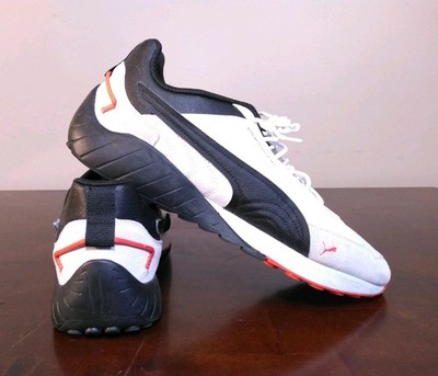 PUMA Porsche Legacy SpeedFusion SHOES Size 13 306996-02 White Black Firelight