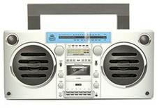 WB GPO Retro GPOBRONXSL Bronx Mini Bluetooth Speaker - Silver