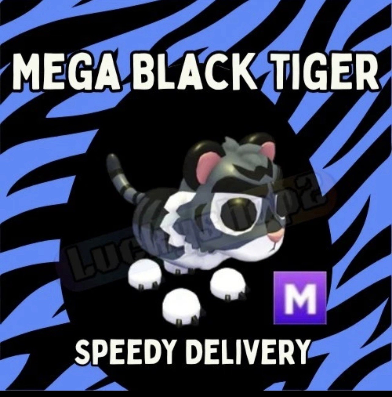 Adopt A Pet from Me - Mega Black Tiger - Mega Neon | eBay