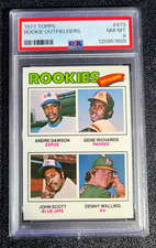 FRESH GRADE PSA 8 NM/MT 1977 TOPPS ROOKIE OUTFEILDERS #473  ANDRE DAWSON  G6213