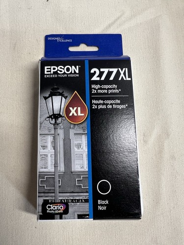 Epson 277xl Black High Capacity Cartridge Ink OEM New Sealed Ex 12/25 - 第 1/5 張圖片