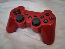 Sony PS3 DualShock 3 Wireless Controller Red Tested And Working Controller Only