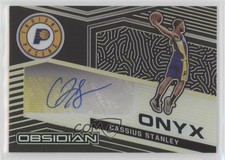 2020-21 Panini Obsidian Onyx Electric Etch Yellow 5/10 Cassius Stanley Auto 0w4i
