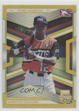 2023 Panini Elite Extra Edition Gold Prime Numbers 18/24 Andrifer Vizcaino 1b9b