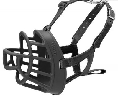 Baskerville Ultra Lightweight Basket Muzzle Dog Behaviour Training - Size 6
