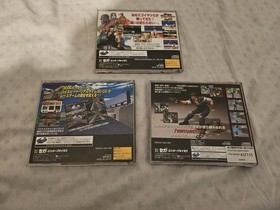 Sega Saturn NTSCJ Games- Virtua Fighter Remix/ Daytona USA/ Virtua Cop + Pad 