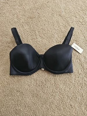 Women's Soma Vanishing Back Multi-Way Strapless Bra Black Size 32DDD