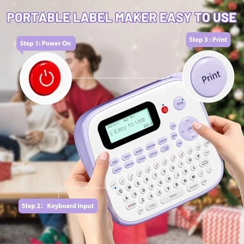 Portable D210S Waterproof Label Maker Machine with Tapes Portable D210S Waterproof Label Maker Machine with Tapes