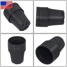 100 Pcs Seed Starting Pot 6 Inch Plastic Plant Container Garden Nursery Pots