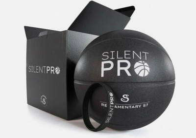 Silent Basketball Black Mamba Size 7 29.5'' Quiet Indoor Dribbling Practice