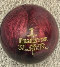 Red Brunswick Monster Slayer (Sword) Bowling Ball 15lbs. Yellow Dot Pre Drilled