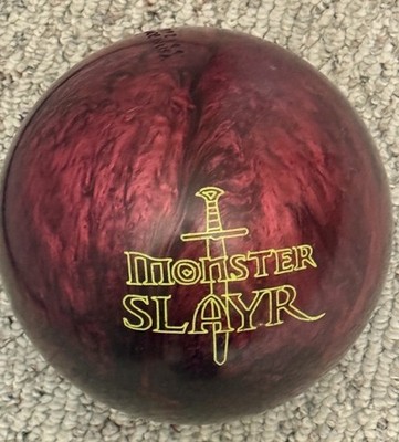 Red Brunswick Monster Slayer (Sword) Bowling Ball 15lbs. Yellow Dot Pre Drilled