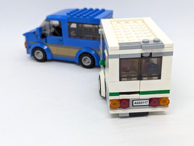 LEGO City 60117  Van & Caravan Complete with Minifigures and instructions