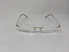 EYEWEAR 16008 54-18-140 C1 RIMLESS GOLD EYEGLASSES N351