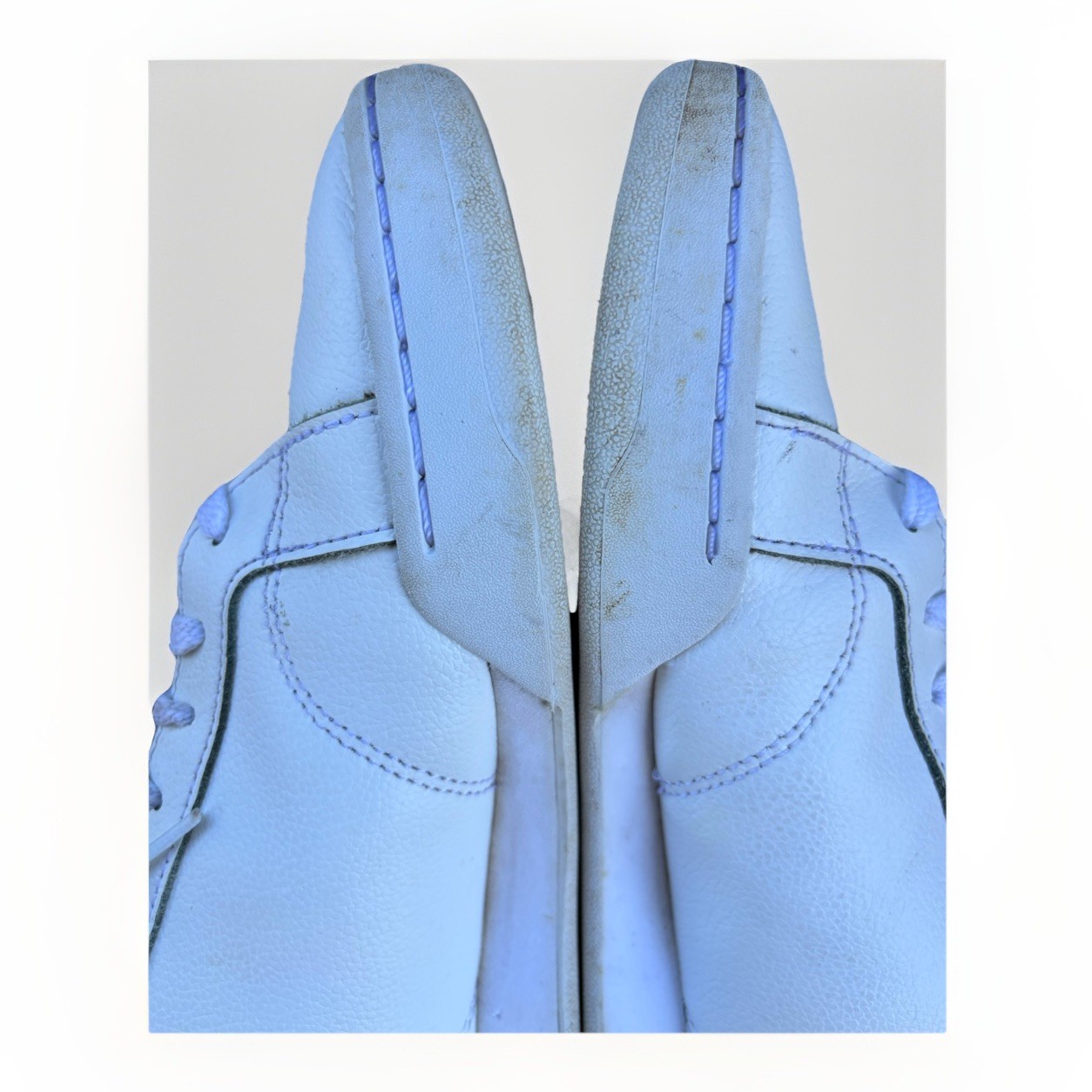 Adidas Advantage White Leather Sneakers Size 10.5 Comfort Casual Low Tennis