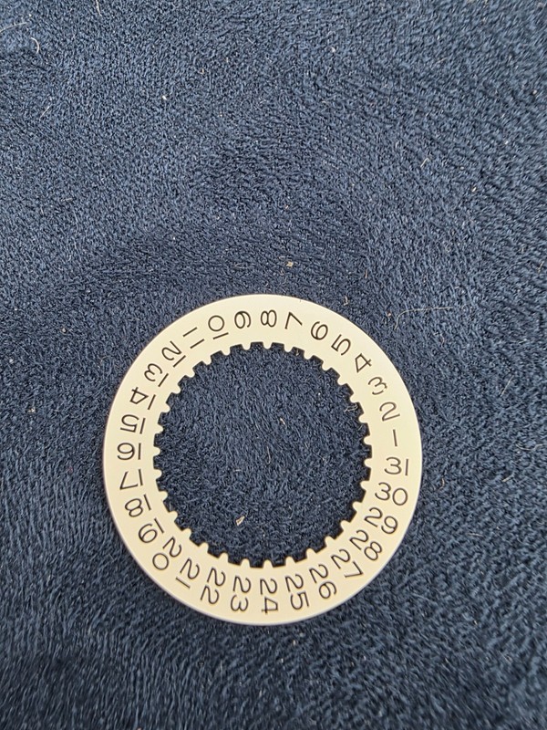Genuine Rolex 3135 3175 3185 16200 White Date Indicator Wheel Disc Watch Caliber