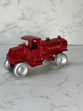 1920s CAST IRON A. C. WILLIAMS C-CAB MACK Tanker Truck 7"