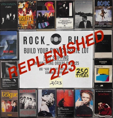 #ad #ad ALL $5 80#x27;s 90#x27;s ROCK POP BUY 5 amp; GET FREE SHIPPING BUILD YOUR CASSETTE TAPE LOT $5.00