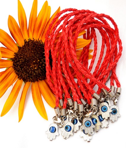 new 12pc Hamsa Red String Kabbalah holy Charm Bracelets israel holyland gift - 第 1/1 張圖片