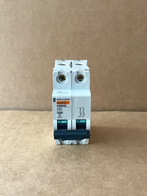 Merlin Gerin 32A 10kA C32 C Curve Double Pole MCB C60HC 25662 Brand New
